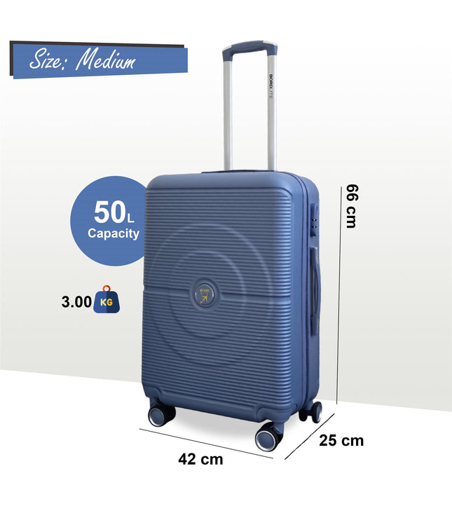 Seto Medium Hard Shell Suitcase in Light Blue