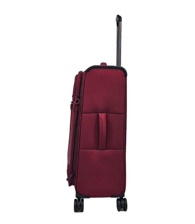Bourne Medium Soft Shell Suitcase in Burgundy