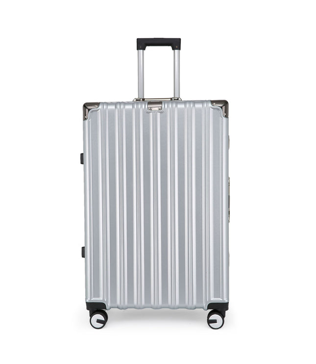 Airdrie Large Hard Shell Suitcase in Silver