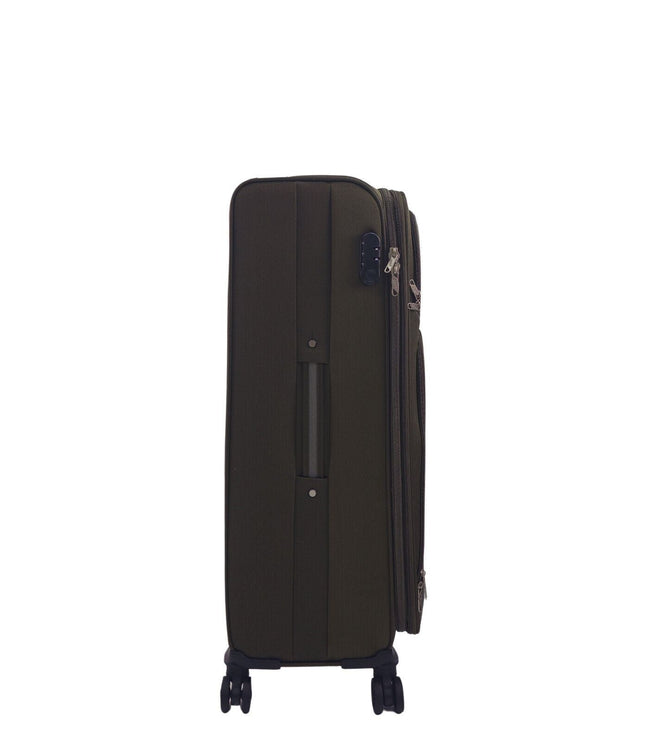 Arundel Large Soft Shell Suitcase in Khaki