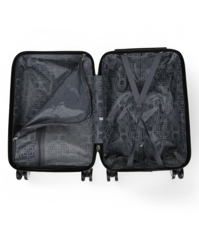 Ballina Cabin Hard Shell Suitcase in Black Flower
