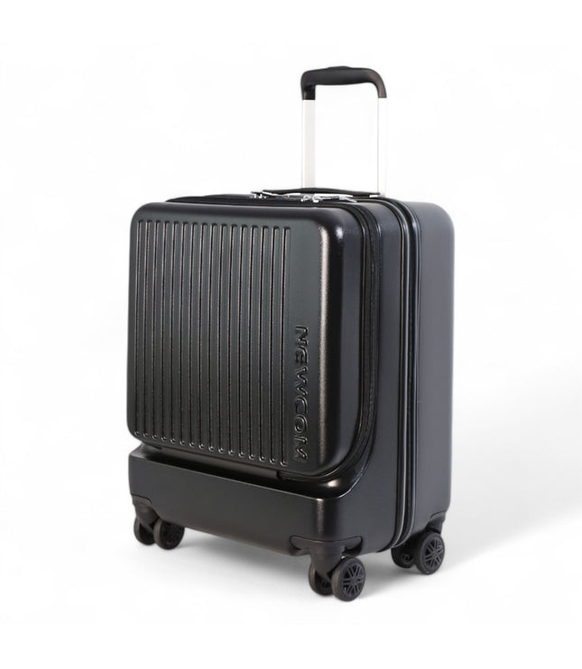 Durable EasyJet Ryanair 39 x 26 x 51.5 cm Black Front Open Cabin Luggage Travel Suitcase