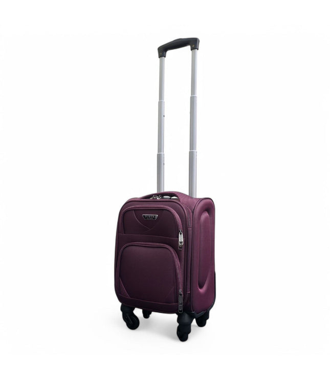 Nagoya Unserseat Soft Shell Suitcase in Purple