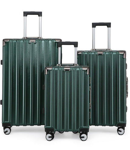 Airdrie Set of 3 Hard Shell Suitcase in Green