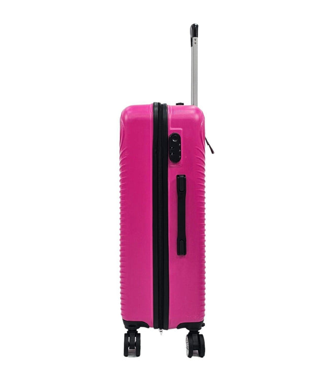 Chorley Medium Hard Shell Suitcase in Fuschia