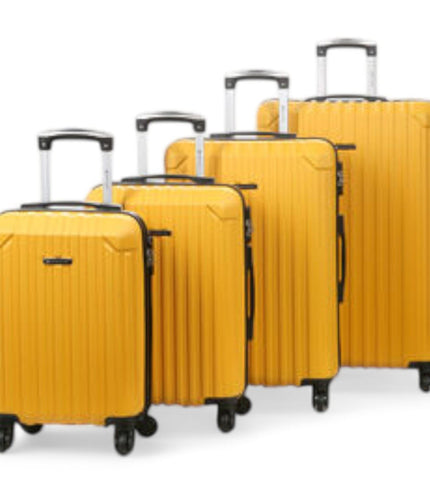 Corowa Set of 4 Hard Shell Suitcase in Yellow