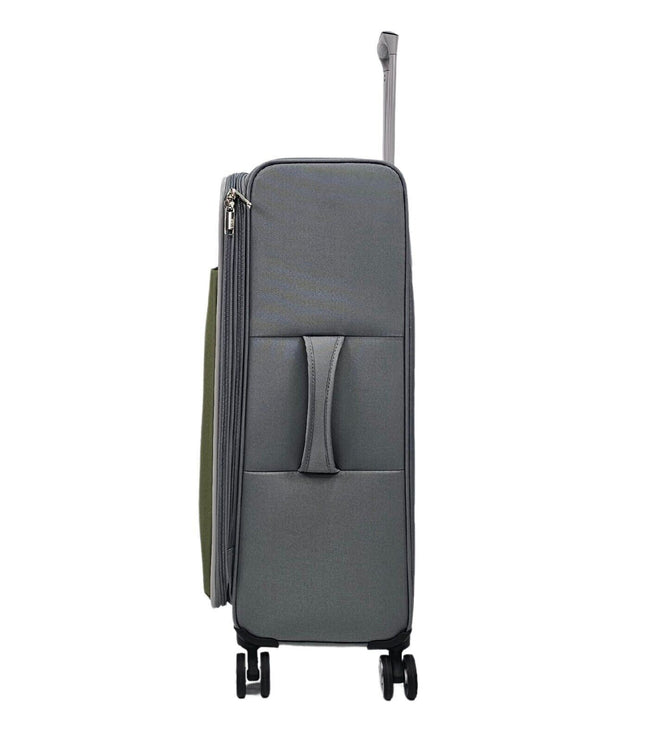 Beverley Medium Soft Shell Suitcase in Grey