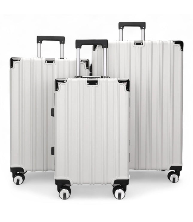 Airdrie Set of 3 Hard Shell Suitcase in White