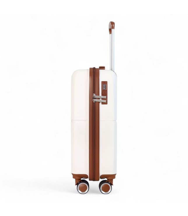 Corowa Large Hard Shell Suitcase in White