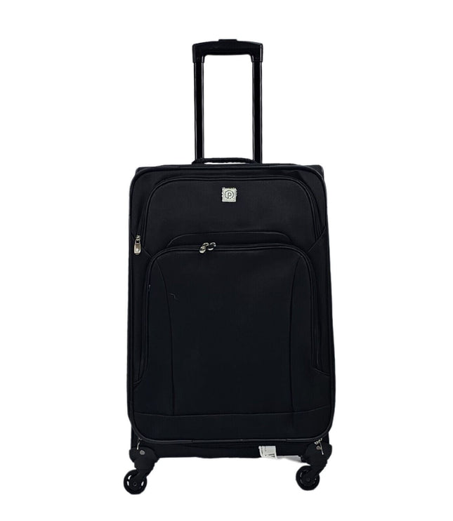 Corsham Medium Soft Shell Suitcase in Black
