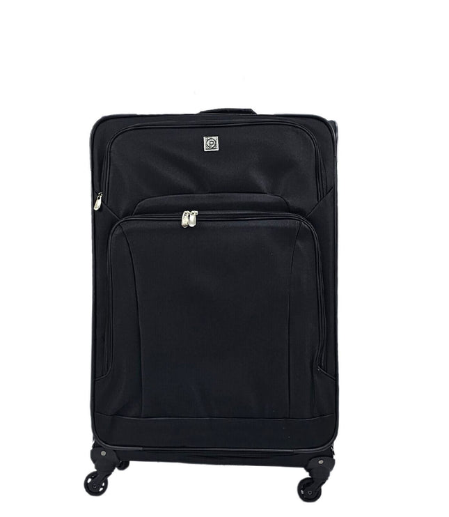 Corsham Large Soft Shell Suitcase in Black