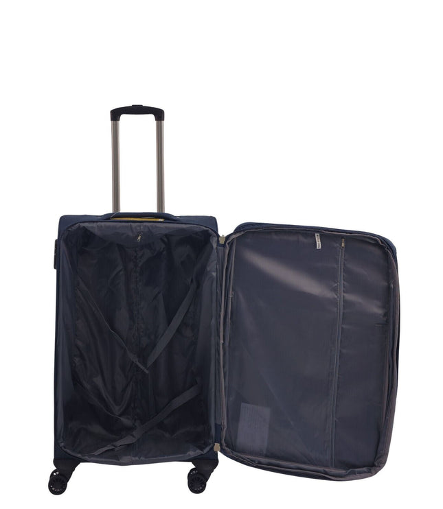 Andover Medium Soft Shell Suitcase in Navy