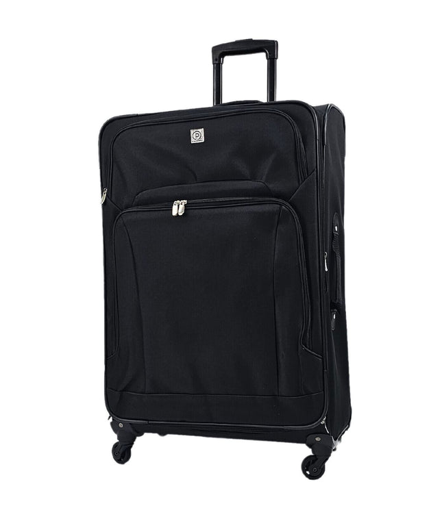 Corsham Large Soft Shell Suitcase in Black