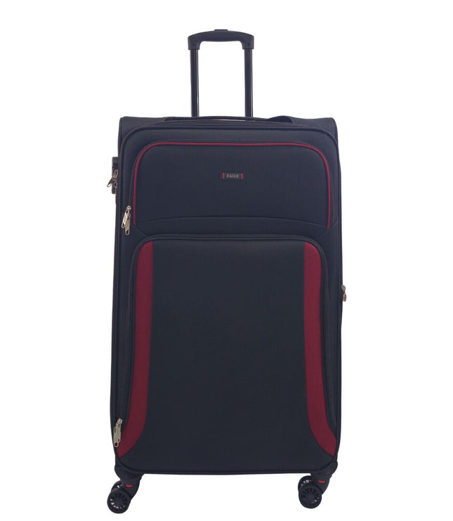Arundel Large Soft Shell Suitcase in Black