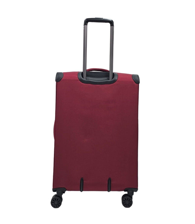 Bourne Medium Soft Shell Suitcase in Burgundy