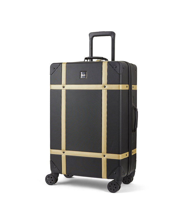 Alston Medium Hard Shell Suitcase in Black Gold