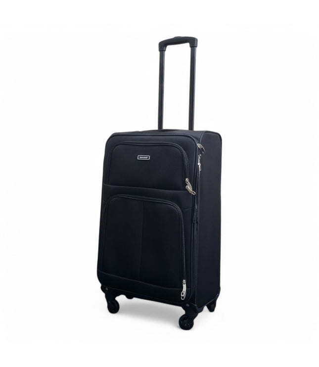 Tahara Medium Soft Shell Suitcase in Black