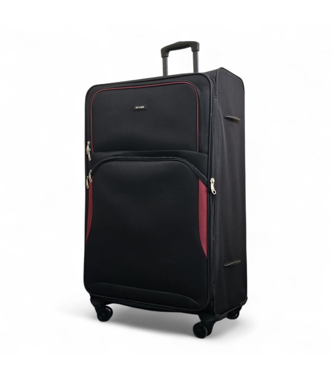 Gosford X-Large Soft Shell Suitcase in Black
