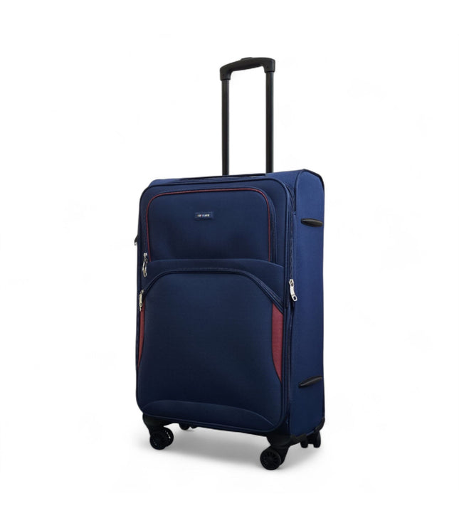 Gosford Medium Soft Shell Suitcase in Navy Blue