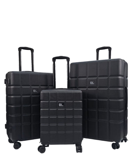 Cotgrave Set of 3 Soft Shell Suitcase in Black