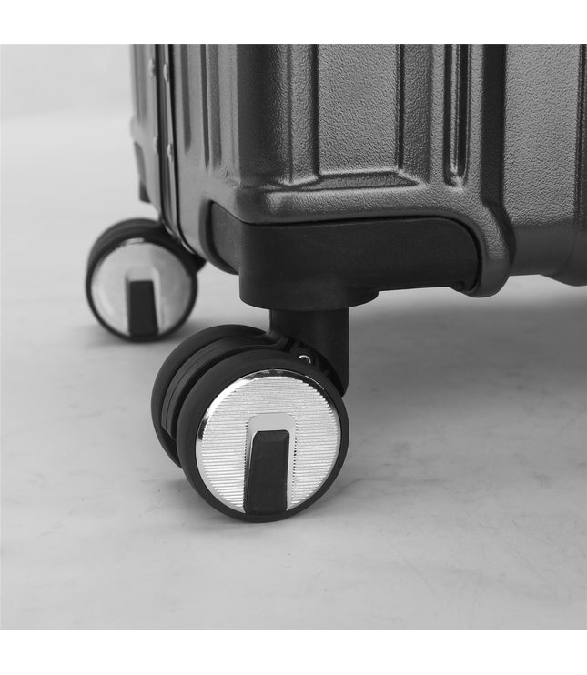 Airdrie Set of 3 Hard Shell Suitcase in Charcoal Black