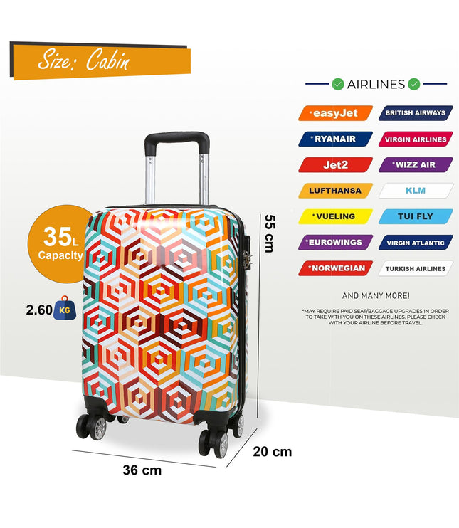 Ballina Cabin Hard Shell Suitcase in Ombre