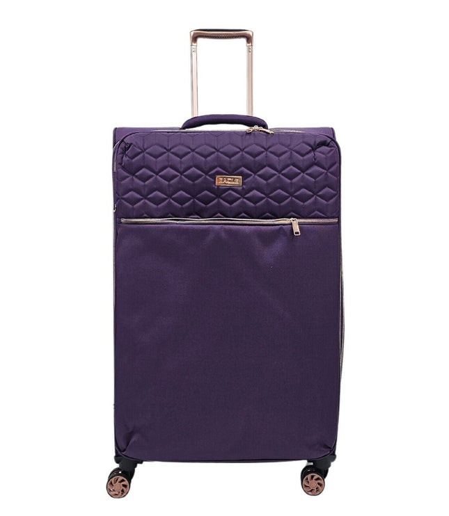Bexley Large Soft Shell Suitcase in Purple