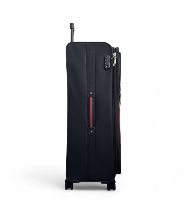 Gosford X-Large Soft Shell Suitcase in Black