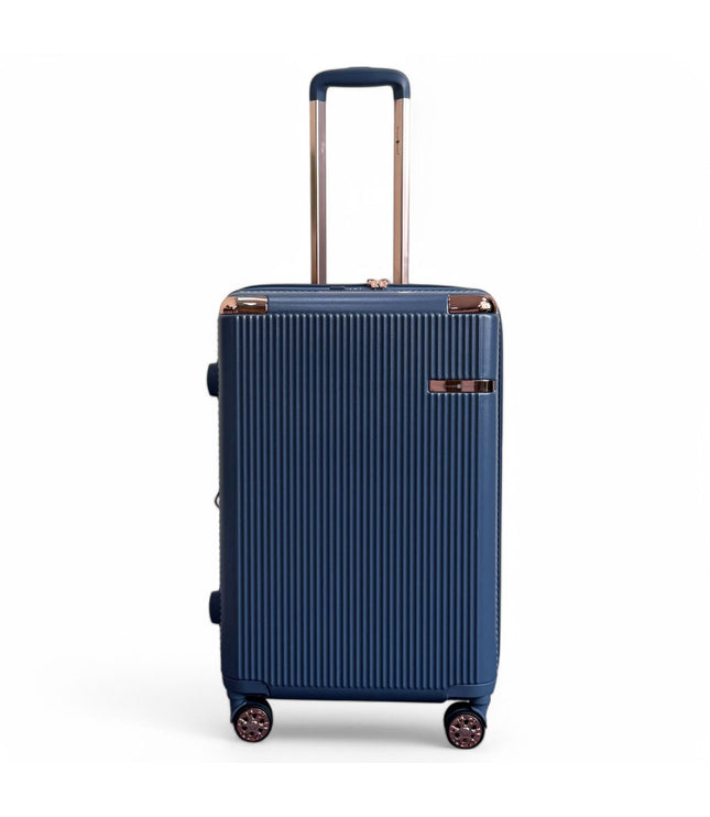 Cowra Medium Hard Shell Suitcase in Navy Blue