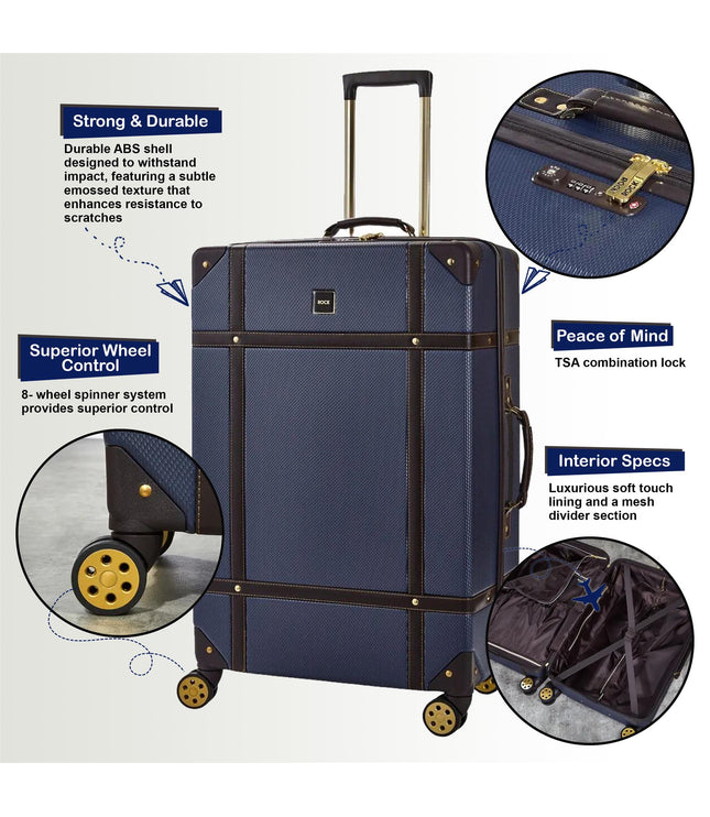 Alston Cabin Hard Shell Suitcase in Navy