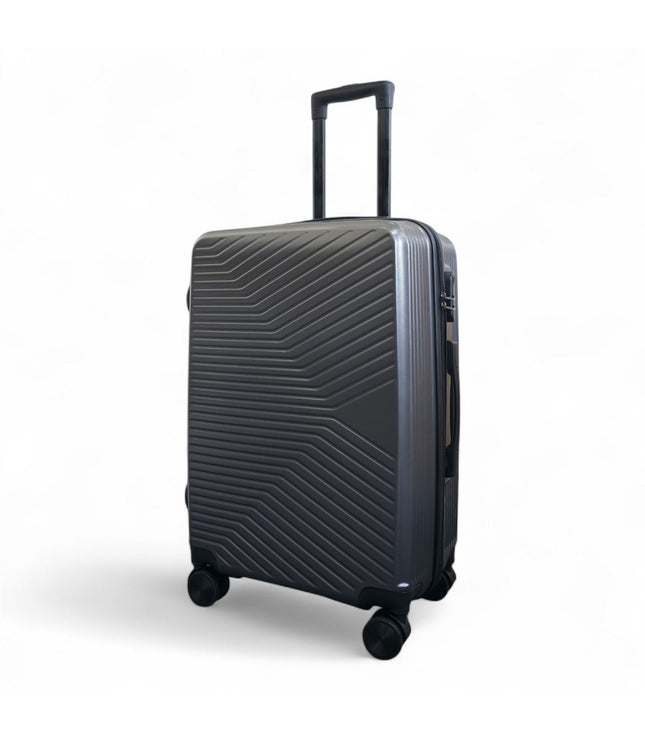 Junee Medium Hard Shell Suitcase in Charcoal Grey