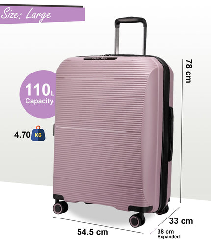 Abiko Large Hard Shell Suitcase in Pink