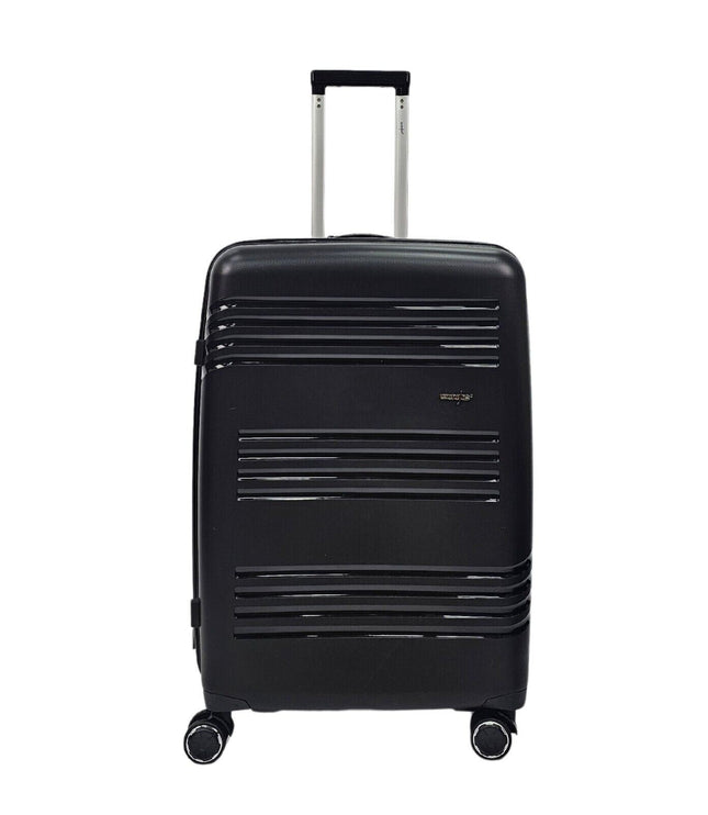 Camborne Medium Hard Shell Suitcase in Black