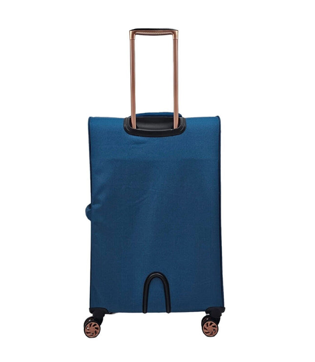 Bexley Medium Soft Shell Suitcase in Teal