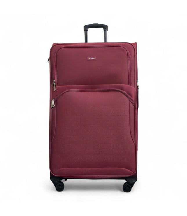 Gosford X-Large Soft Shell Suitcase in Burgundy Red