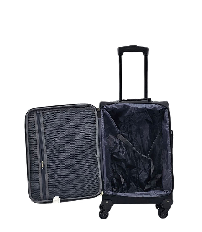 Corsham Cabin Soft Shell Suitcase in Black