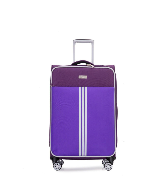 Beverley Large Soft Shell Suitcase in Purple