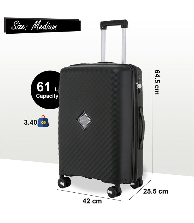Courtenay Medium Hard Shell Suitcase in Black