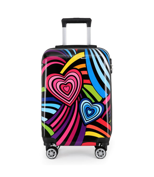 Congleton Cabin Hard Shell Suitcase in Hearts