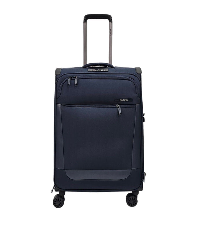 Bourne Medium Soft Shell Suitcase in Navy