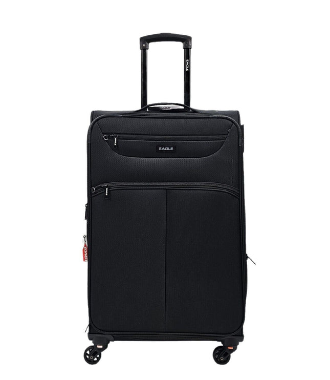 Ashford Medium Soft Shell Suitcase in Black
