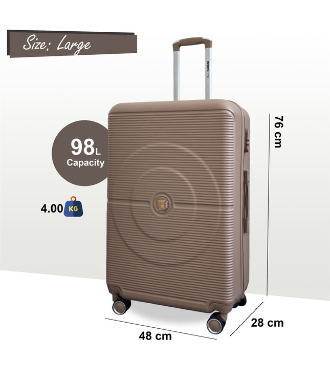 Seto Large Hard Shell Suitcase in Gold