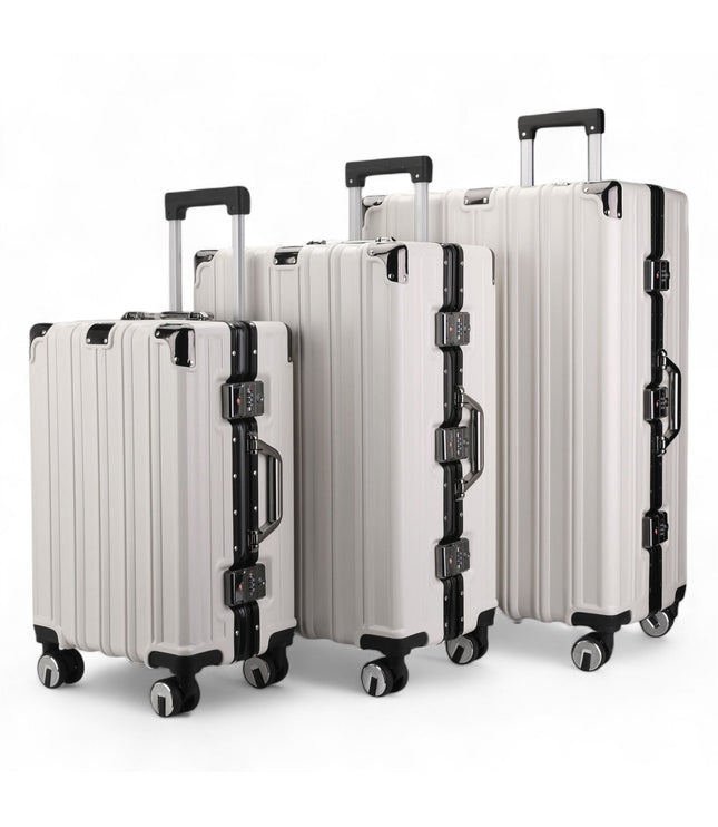 Airdrie Set of 3 Hard Shell Suitcase in White