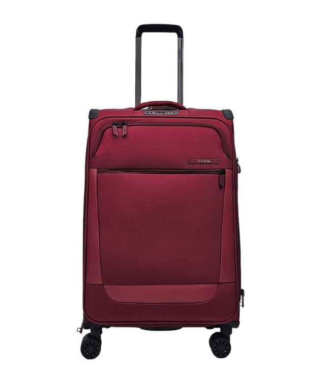 Bourne Medium Soft Shell Suitcase in Burgundy