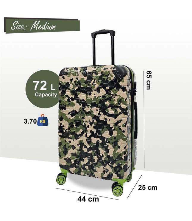 Brewood Medium Hard Shell Suitcase in Green