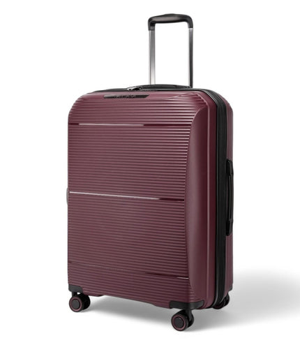 Abiko Large Hard Shell Suitcase in Burgundy