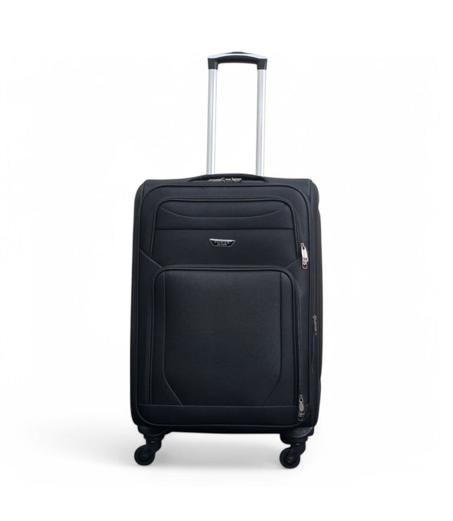 Nagoya Medium Soft Shell Suitcase in Black