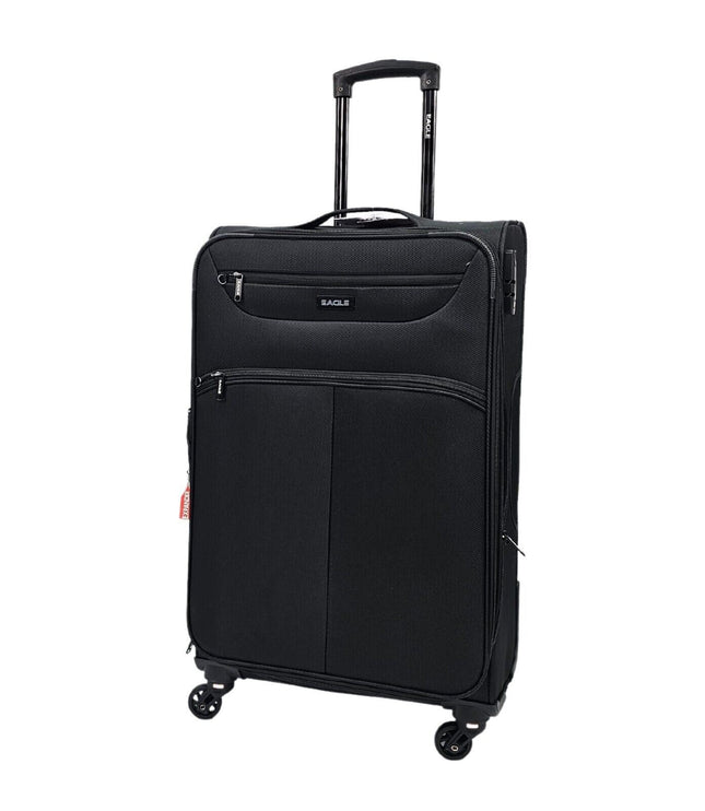 Ashford Medium Soft Shell Suitcase in Black