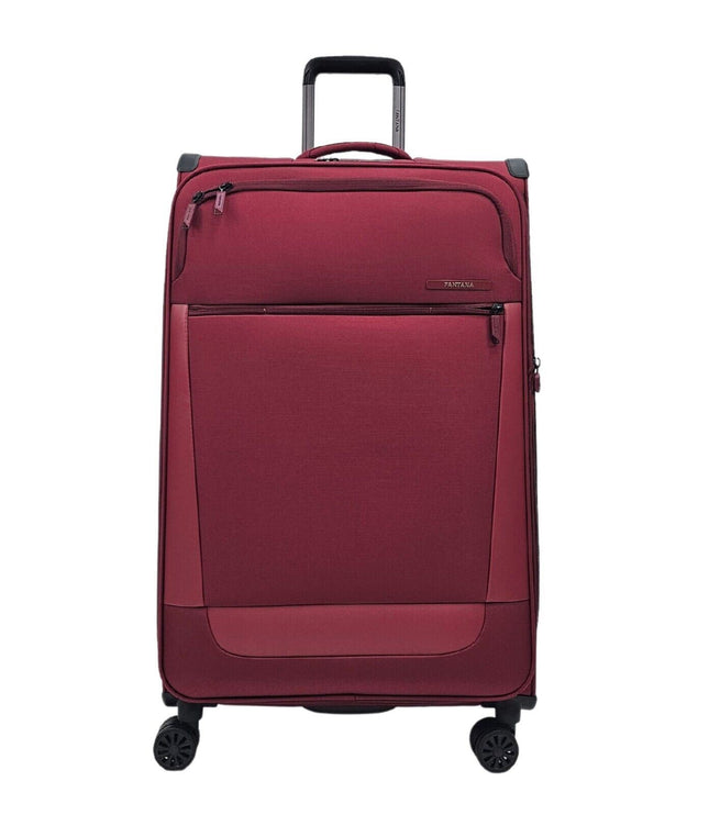 Bourne Large Soft Shell Suitcase in Burgundy