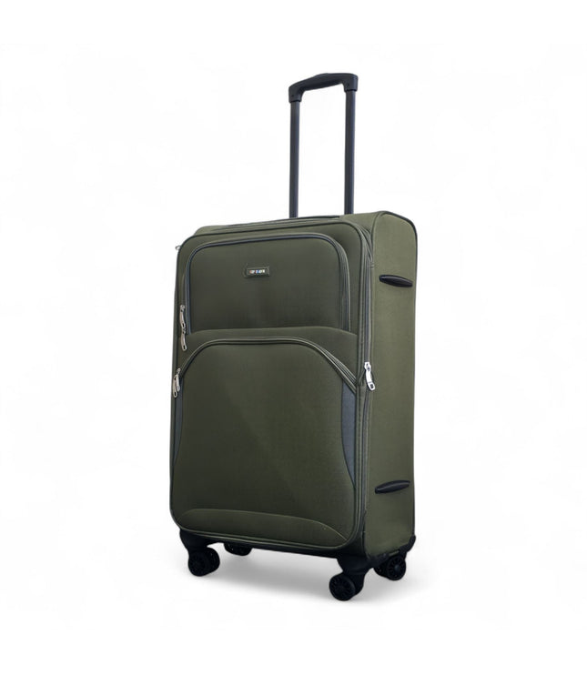 Gosford Medium Soft Shell Suitcase in Green
